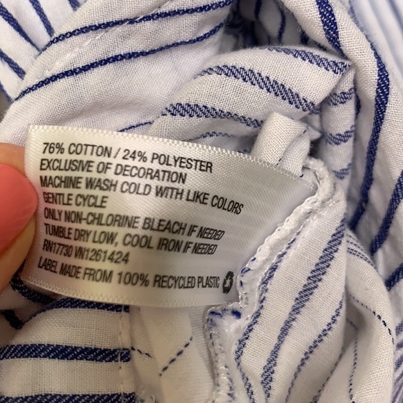 Universal Thread striped boho embroidered tunic top/dress/swim cover up - Picture 5 of 5